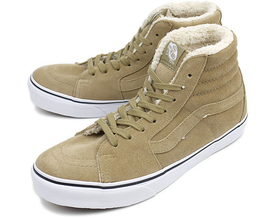 Vans Sk8 Hi Surf Fleece Beige 03