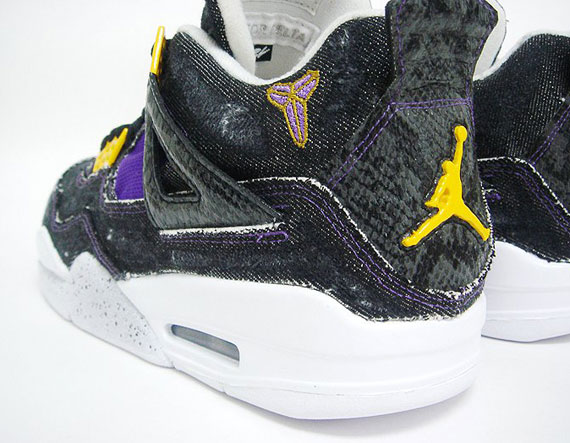 Air Jordan Iv Black Mamba Customs By Lazy 6