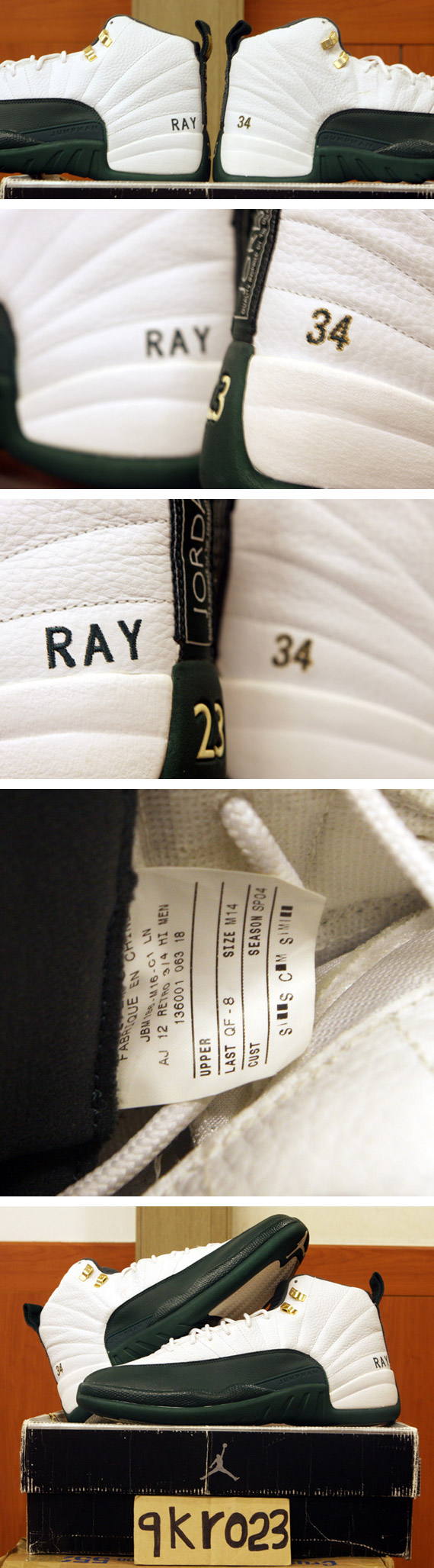 Air Jordan XII (12) Ray Allen Sonics Home PE - SneakerNews.com