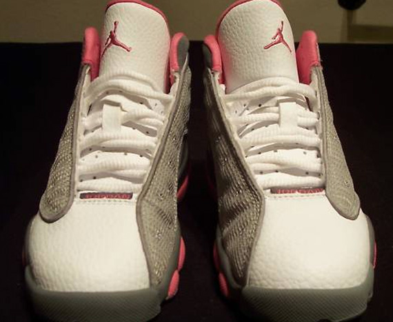 Air Jordan Xiii Retro Ps Grey Pink Sample 03