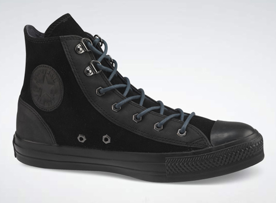 Converse All-Star Leather D-Ring - Black + Brown - SneakerNews.com