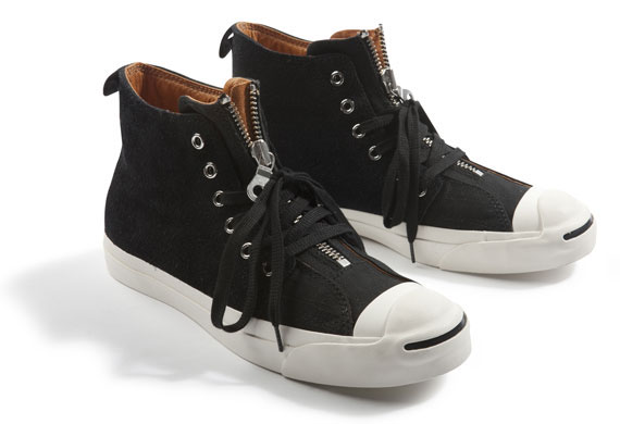 Converse Jack Purcell Zipper High - Black + Milk - SneakerNews.com