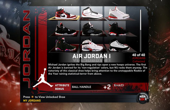 NBA 2K11 Unlockable Air Jordans