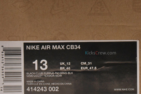 Nike Air Max CB34 - Black - Club Purple - Team Orange | Available Early ...