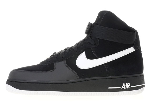 Nike Air Force 1 High - Black - White + Obsidian - White - SneakerNews.com
