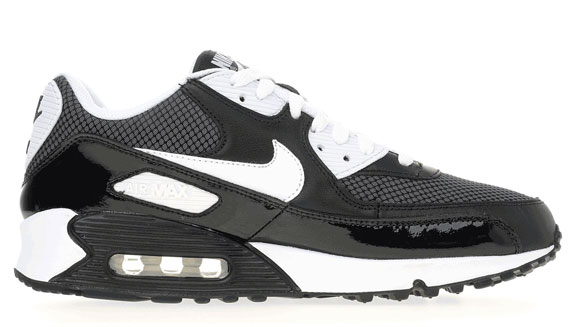 Nike Air Max 90 Black Patent White 04