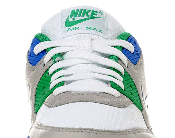 Nike Air Max 90 – White – Varsity Royal – Lucky Green