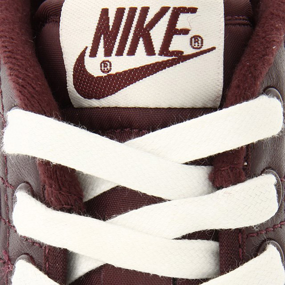 Nike All Court Low Burgundy Leather White 01