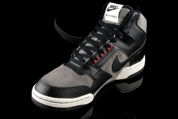 Nike Delta Force High - Soft Grey Black Team Red - Sail - SneakerNews.com