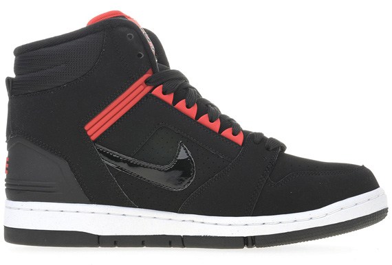 Nike Air Force II High – Black – Challenge Red – White - SneakerNews.com