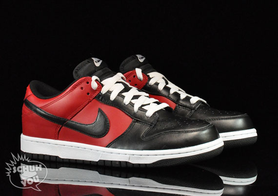 Nike Dunk Low Blk Red Schuh 02