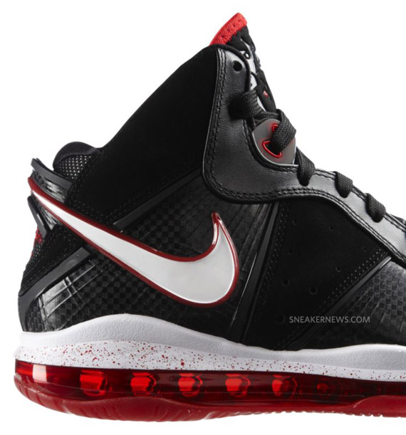 Nike Lebron 8 Black White Sport Red Available 3