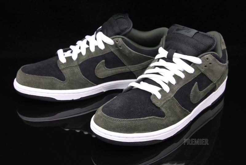 Nike Sb Dunk Low Dark Army Black 03