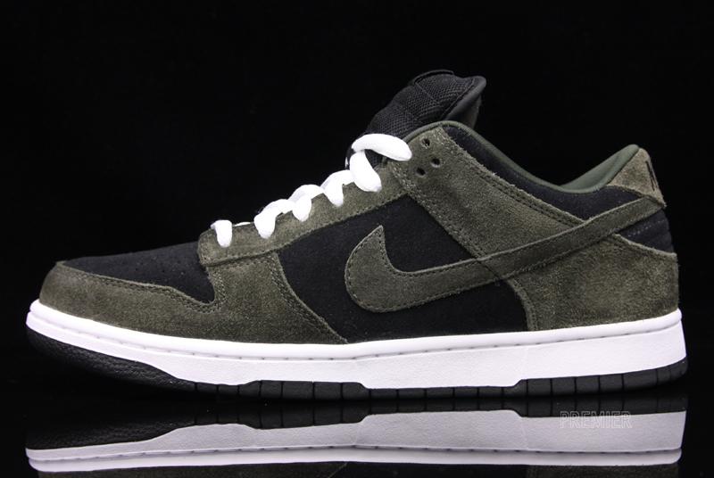 Nike Sb Dunk Low Dark Army Black 05