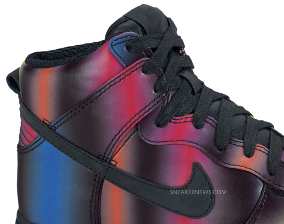 Nike Wmns Dunk High Premium Black Rainbow 04