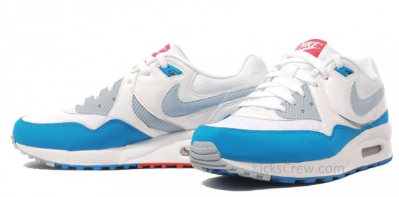 Nike WMNS Air Max Light - White - Blue Lacquer - Daring Red