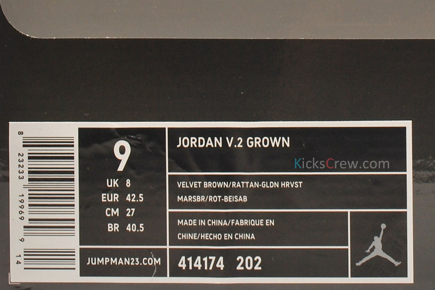 414174 202 6 Jordan V2 Grown 202 Boxw
