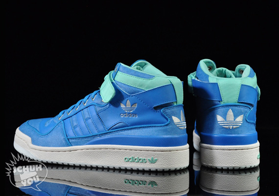 Adidas Forum Mid Waxed Pack Blue Pool 02
