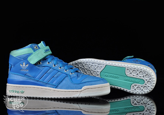Adidas Forum Mid Waxed Pack Blue Pool 03