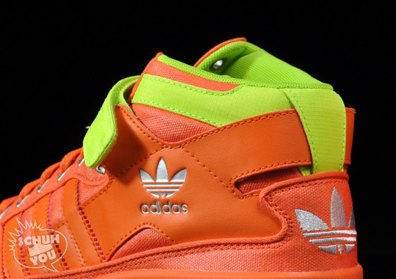 Adidas Forum Mid Waxed Pack Orange Slime 01