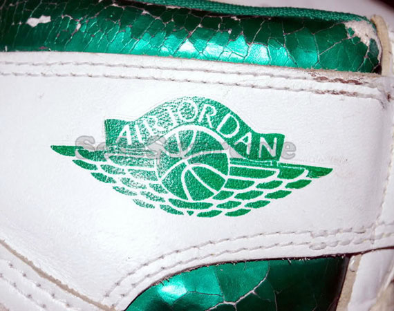 Air Jordan 1 High Original – White – Metallic Green | Available on eBay