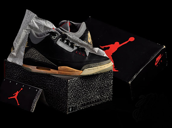 Jordan 3 black cement on sale box