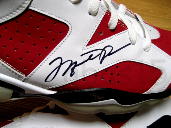 Air Jordan VI (6) 'Carmine' - Autographed Pair by Michael Jordan on eBay