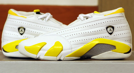 Air Jordan Xiv Low Wmns White Yellow Unreleased Sample 03