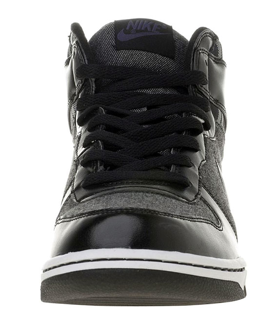 Big Nike High Black Canvas Plaid 03