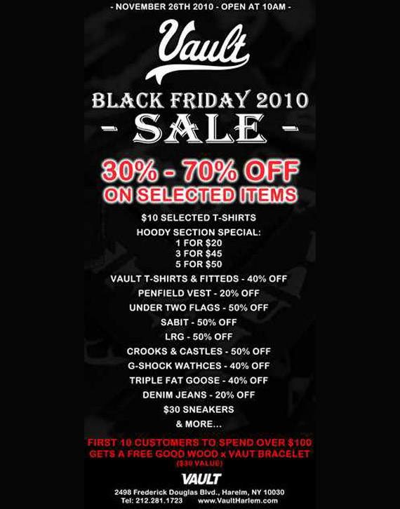 Black Friday Sale 2010