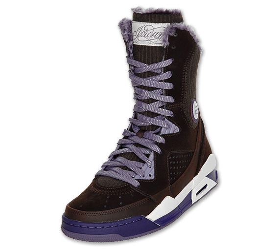 Jordan Flight 9 Six Inch Kids Brown Purple 03