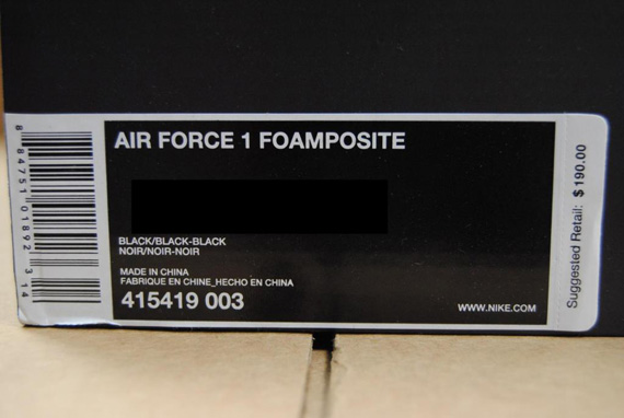 Nike Air Force 1 Foamposite Black Release Reminder 09