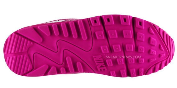 Nike Air Max 90 Gs Pink White Plaid 01