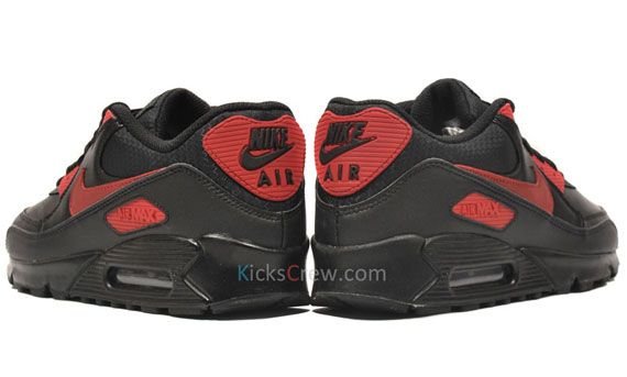 Nike Air Max 90 Premium Black Varsity Red 03