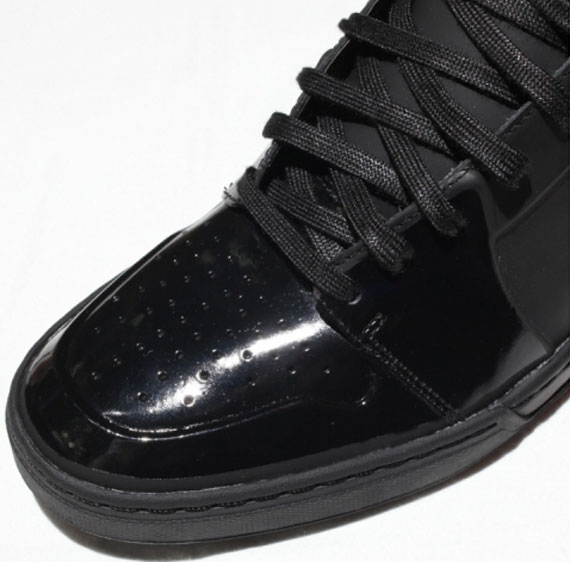 black patent leather nikes