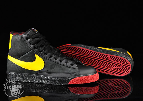 Nike Blazer Mid Blk Yellow Red 04