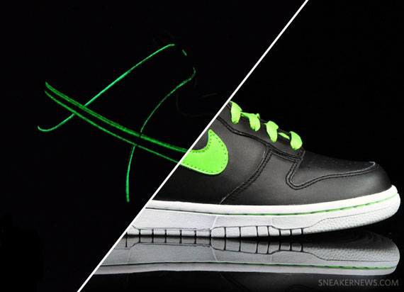 Nike Dunk High GS – Black – Electric Green – White – Glow in the Dark