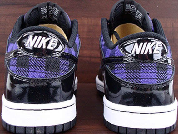 Nike Dunk Low Gs Black Purple Plaid 3
