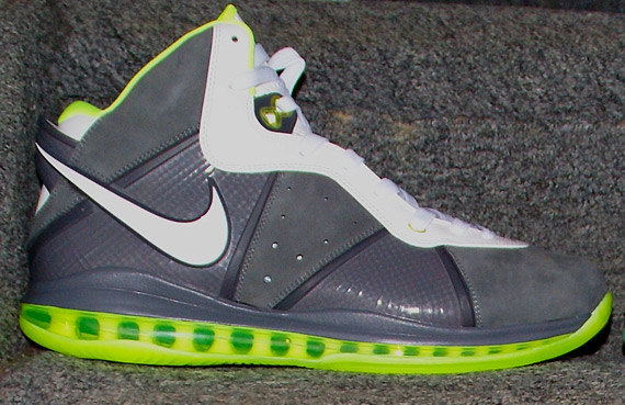 Nike Lebron 8 Grey White Neon 1