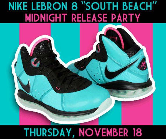 Nike LeBron 8 ‘South Beach’ – Footaction Release Event Info