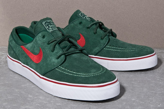 Nike sb janoski midnight sales green