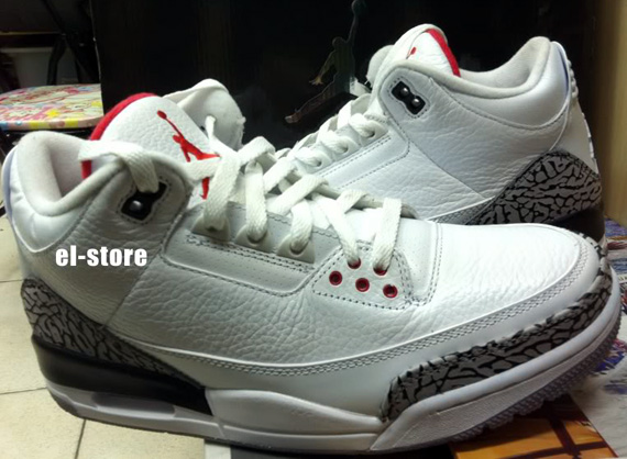 Air Jordan III (3) - White - Cement Grey | Available Early on eBay 