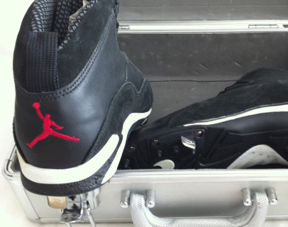 Air Jordan X Cleats - Black - Red - White | Available on eBay