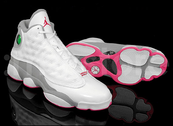 Air Jordan 13 GS 'Stealth Pink' - Air Jordan - 439358 101 - white