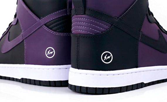 Nike Dunk High x Fragment Design - Black - Purple - SneakerNews.com