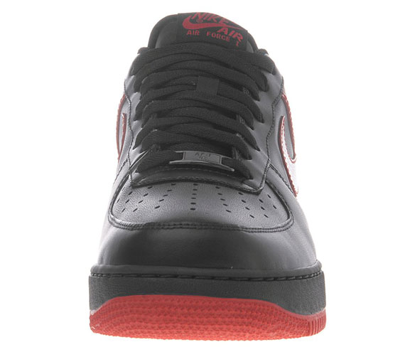 Nike Air Force 1 Low 07 Black Varsity Red Gloss 03