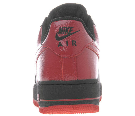 Nike Air Force 1 Low 07 Black Varsity Red Gloss 05