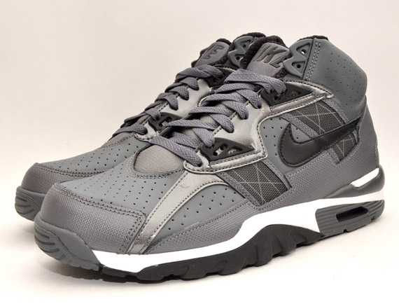 nike air trainer sc high grey black white 2