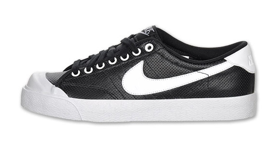 Nike All Court Low Black Perf White Swoosh 01