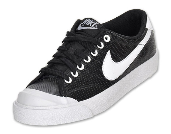 Nike All Court Low Black Perf White Swoosh 02